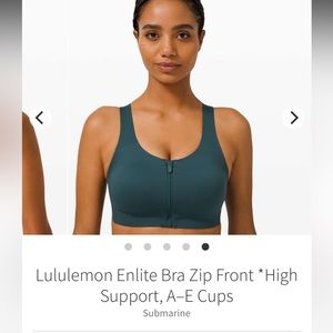 Lululemon Enlite Bra new with tag 34E
